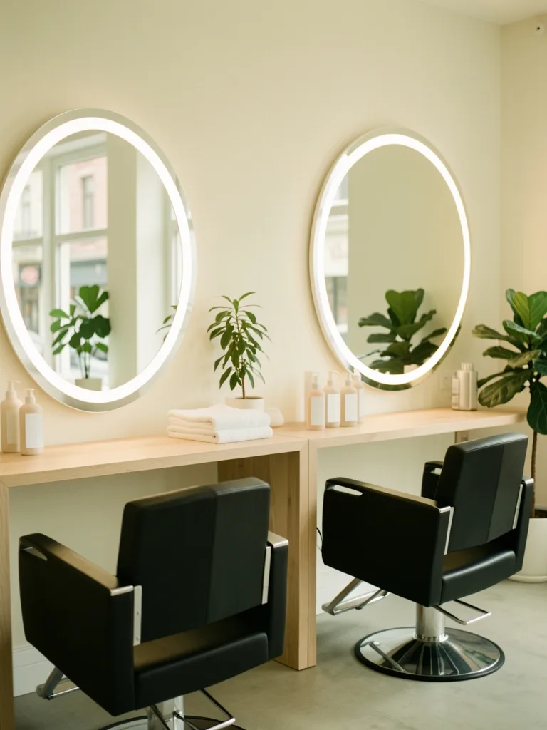 Interior de una peluquería